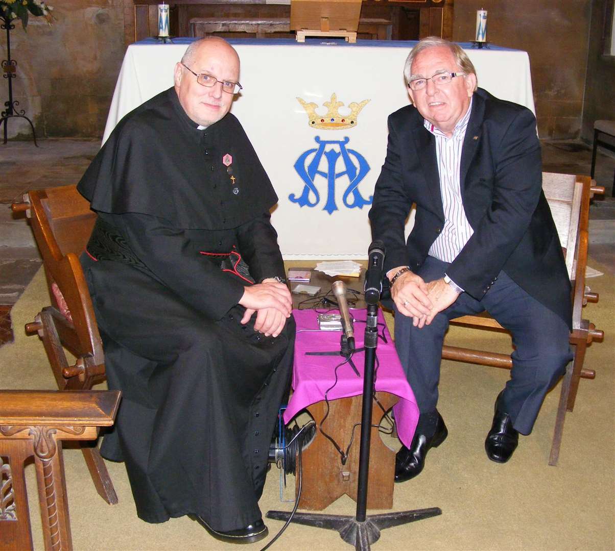 The Rev Colin Johnson, left, with Kent comic Paul James (16159917)
