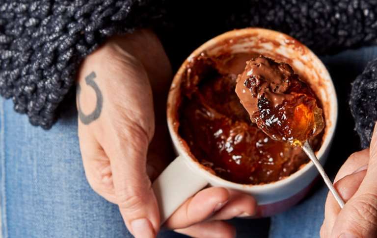 Jack Monroe: ‘Jaffa Cake’ mug pudding